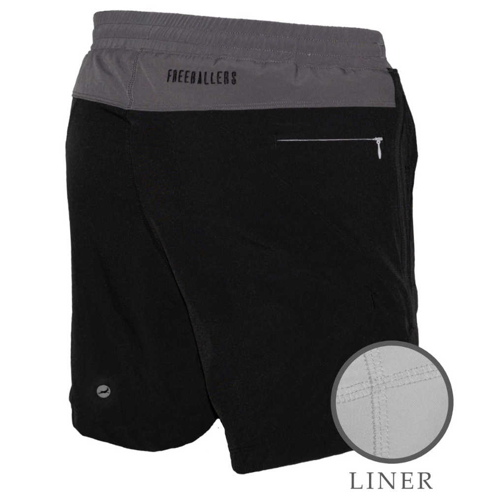 Freeballer 6" Men’s Athetic Shorts w/ Inner Liner